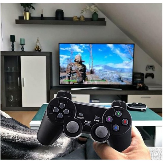 Безжичен контролер M8 Gamepad Retro Game Stick - 2.4G. Вградена в 10000+ игри 4K HDMI изход, 32GB