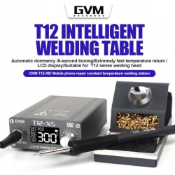 GVM T12-XS Поялна Станция T12 Интелигентна маса за заваряване LED цифров дисплей Автоматичен латентност BGA
