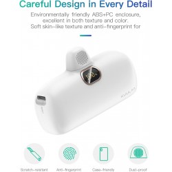 Компактна Външна батерия Powerbank PD20W LS-IP Lightning 5,000mAh - Бял