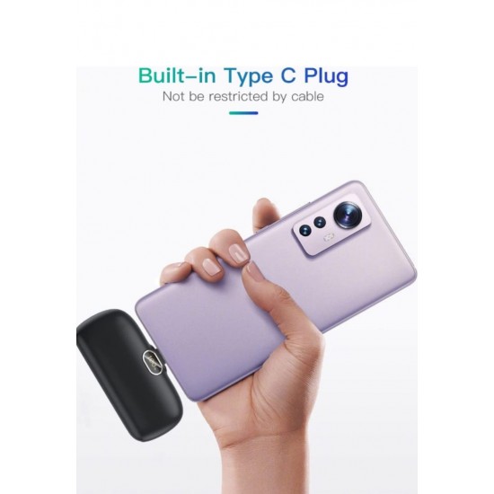 Компактна Външна батерия Powerbank PD20W Type-C LS-TC  5,000mAh - Черен