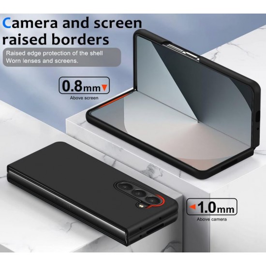 Z15 Silicone case за Samsung Z Fold 7 от 2 части - Черен