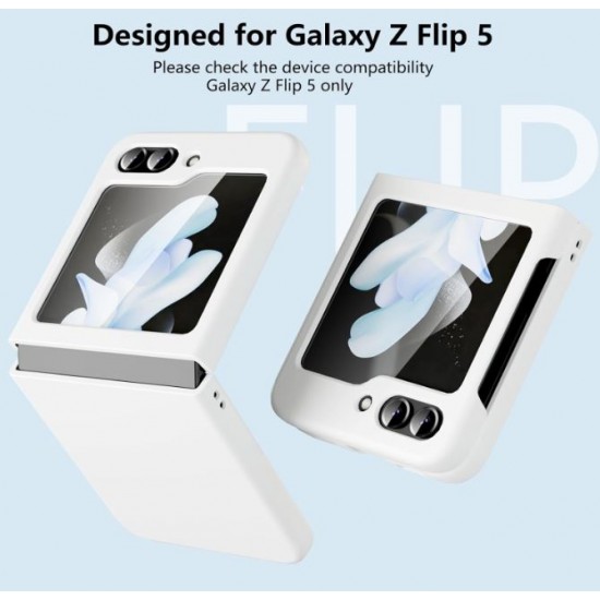 Z16 PVC case за Samsung Z Flip 6 от 2 части - Бял