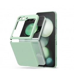 Z16 PVC case за Samsung Z Flip 7 от 2 части - Светло зелен