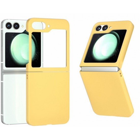 Z16 PVC case за Samsung Z Flip 6 от 2 части - Жълт