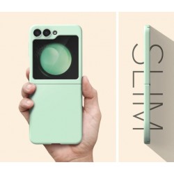 Z16 PVC case за Samsung Z Flip 7 от 2 части - Светло зелен