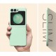 Z16 PVC case за Samsung Z Flip 6 от 2 части - Светло зелен