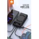 WUW U44 2A POWER BANK С ВГРАДЕНИ КАБЕЛИ - 20,000 mAh - Черен