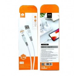 WUW X195 Плетени Кабели за Зареждане 2.4A 1M - USB към TYPE-C