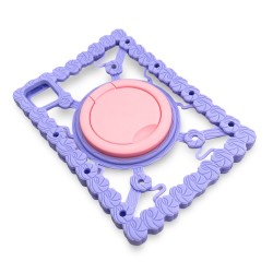 G79 Силик. Детски Калъф+стойка и плодове за Таблети 9", 10", 11" - Лилав