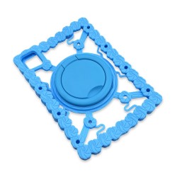 G79 Силик. Детски Калъф+стойка и плодове за Таблети 9", 10", 11" - Син