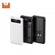 WUW U44 2A POWER BANK С ВГРАДЕНИ КАБЕЛИ - 20,000 mAh - Бял