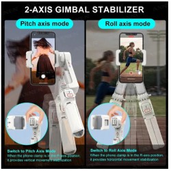 A10 Разтегателен статив Гимбал Gimble с триножник карданен стабилизатор и със запълваща светлина Bluetooth Selfie stick