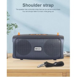 Преносима тонколона KISONLI KS-2003 5W - Лилав TF карта, USB, FM радио, зареждане тип C
