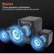 Тонколони KISONLI U-2500BT Bluetooth, 5W+3W*2, USB, Черен