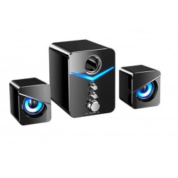 KISONLI U-3100 AUX, 3W+2x2W тонколони за компютър светещи 