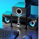 KISONLI U-3100 AUX, 3W+2x2W тонколони за компютър светещи 