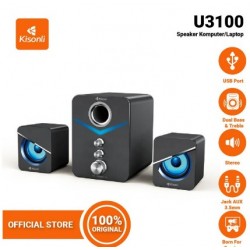 KISONLI U-3100 AUX, 3W+2x2W тонколони за компютър светещи 