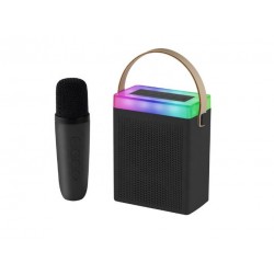 Преносима Tонколона KISONLI G22  Bluetooth (Черен) Караоке, USB, SD, FM, AUX LED RGB 