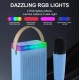 Преносима Tонколона KISONLI G22  Bluetooth (Черен) Караоке, USB, SD, FM, AUX LED RGB 