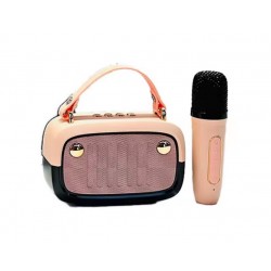 Преносима Tонколона KK-01 , BT,USB,SD,FM,AUX LED RGB - Златист