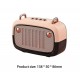 Преносима Tонколона KK-01 , BT,USB,SD,FM,AUX LED RGB - Златист