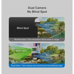 SC07 1080P 360 WIFI+LAN  ( APP:V380PRO ) Двойна Външна охранителна камера 3.0MP Infrared 3.6mm 