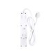 Разкл. Winning Star ST-4047 с 3 гнездa+2 USB-A+1 USB-C 2000W 3М