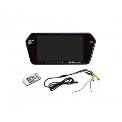 719F 7" Монитор от огледален тип с MP5 видео функция и bluetooth, Включва дистанционно управление