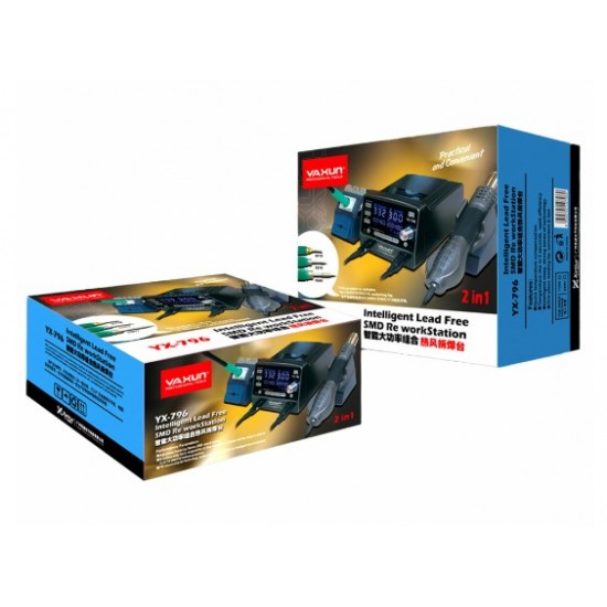 YAXUN YX-796 120W Професионална  автоматична запояваща станция за заспиване с цифров дисплей