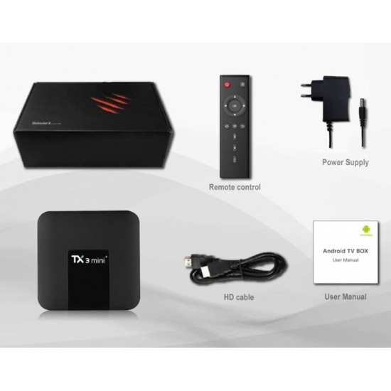 Смарт ТВ Бокс TX3 mini 2GB 16GB Bluetooth 2.1 Quad Core 64 Bits 2.4G/5G WiFi Smart 4K 