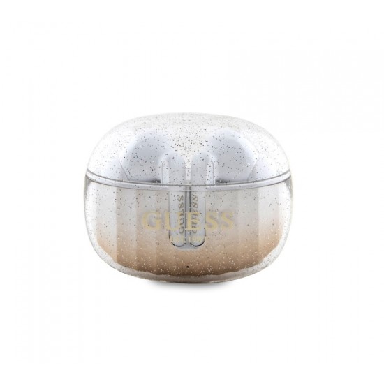 0380 Guess earphones TWS - glitter gradient - Златист