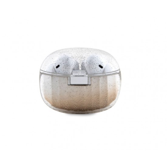 0380 Guess earphones TWS - glitter gradient - Златист