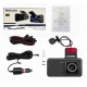 S2 1080P Автомобилен DVR камера с G-сензор Видеорекордер и Камера за задно виждане Двоен обектив HD