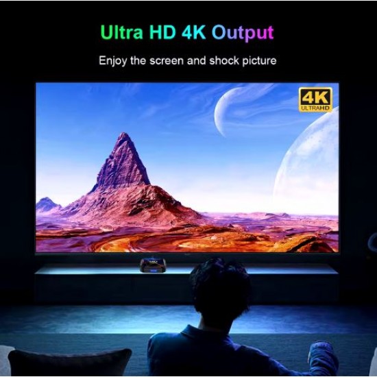 2025 HK1 RBOX K8S RGB TV 4K HDR ULTRA HD android 13.0 TV Stick 4GB+64GB 2.4/5G Wifi 100M-LAN порт Netflix Youtube Media Player
