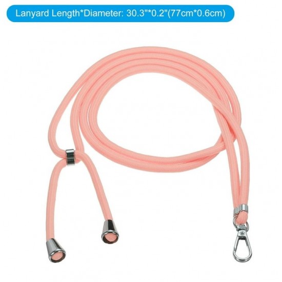 Светло Розов VRS-06 Регулируема Универсални цветни връзки за врат с найлонова крепка за телефон