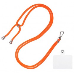  Оранжев VRS-06 Регулируема Универсални цветни връзки за врат с найлонова крепка за телефон