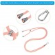 Светло Розов VRS-06 Регулируема Универсални цветни връзки за врат с найлонова крепка за телефон