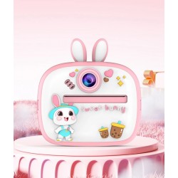 M300 Детски фотоапарат с моментално принтиране – 1080P HD (Розов)