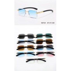  Слънчеви очила UV400 Женски Метал Златна Рамка 2713 - C5 - Розов