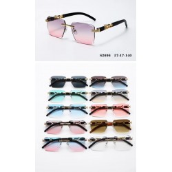  Слънчеви очила UV400 Женски GC Метал Златна Рамка 2696 - C5 - Розов