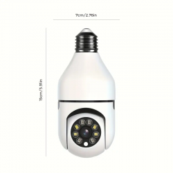 IP Камера тип крушка HY-DE27 2MP 1080P ( APP:V380PRO ) HD 360 градуса с микрофон и високоговорител и LED светлина