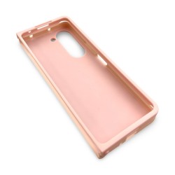 D70 Калъф с камъни за Samsung Z Flip 7 от 2 части - Розов