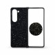 D70 Калъф с камъни за Samsung Z Fold 4 от 2 части - Черен