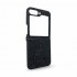 D75 Калъф с камъни за Samsung Z Flip 5 от 2 части - Черен