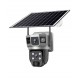 IP Соларна Камера HY-DS022 WIFI 6MP 1080P ( APP:V380PRO ) HD 360 градуса с микрофон и високоговорител и LED светлина
