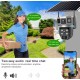 IP Соларна Камера HY-DS022 WIFI 6MP 1080P ( APP:V380PRO ) HD 360 градуса с микрофон и високоговорител и LED светлина
