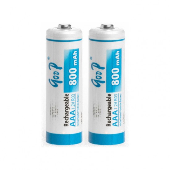 2БР. GOOP R03 AAA никел металнхидрид 800mAh 1.2 V зареждаща се