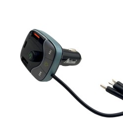 ALLISON ALS-A36 FM Трансмитер с bluetooth  (2*USB изход+USB-C) с вградени кабели
