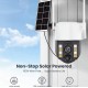 IP Соалрна Камера HY-D0113F 4G 4MP 1080P ( APP:V380PRO ) HD 360 градуса с микрофон и високоговорител и LED светлина