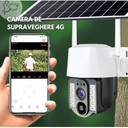 IP Соалрна Камера HY-D011S WIFI 4MP 1080P ( APP:V380PRO ) HD 360 градуса с микрофон и високоговорител и LED светлина